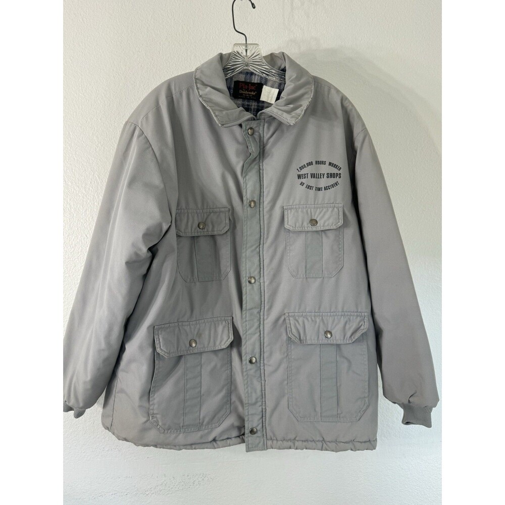 Pla-Jac by Dunbrooke 1,000,000 Hours Worked No Lost Time Accident Jacket Vintage